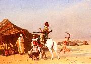 Gustave Boulanger Cest Un Emir oil on canvas